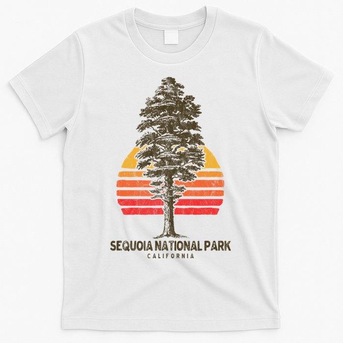 Sequoia National Park Retro Tree Minimalist Graphic T-Shirt