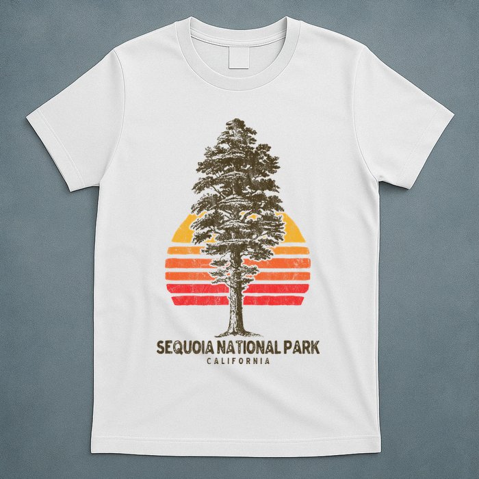 Sequoia National Park Retro Tree Minimalist Graphic T-Shirt
