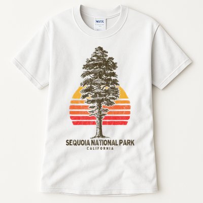 Sequoia National Park Retro Tree Minimalist Graphic Tall T-Shirt