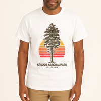 Sequoia National Park Retro Tree Minimalist Graphic Tall T-Shirt