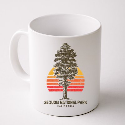 Sequoia National Park Retro Tree Minimalist Graphic Mug