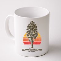 Sequoia National Park Retro Tree Minimalist Graphic Mug