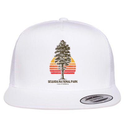 Sequoia National Park Retro Tree Minimalist Graphic Flatbill Hat