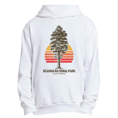 Sequoia National Park Retro Tree Minimalist Graphic Urban Pullover Hoodie