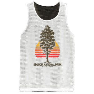 Sequoia National Park Retro Tree Minimalist Graphic Mesh Reversible Basketball Jersey Tank