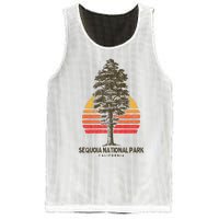 Sequoia National Park Retro Tree Minimalist Graphic Mesh Reversible Basketball Jersey Tank