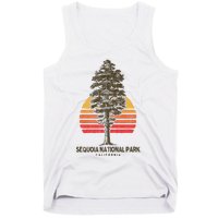 Sequoia National Park Retro Tree Minimalist Graphic Tank Top