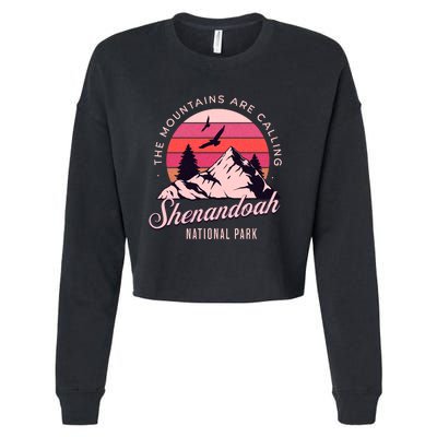 Shenandoah National Park Camping Hiking Family Vacation Cropped Pullover Crew