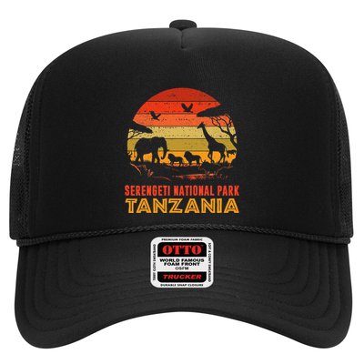 Serengeti National Park Tanzania Safari Animals Retro Trucker Hat