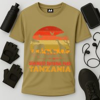 Serengeti National Park Tanzania Safari Animals Retro Cooling Performance Crew T-Shirt