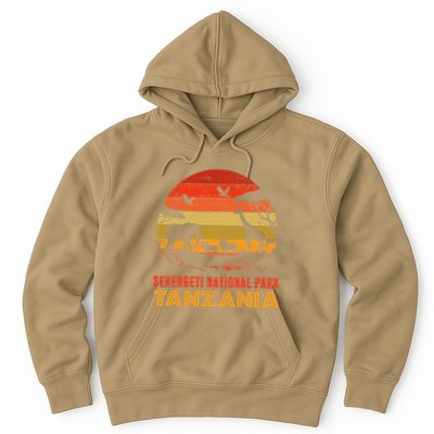 Serengeti National Park Tanzania Safari Animals Retro Hoodie