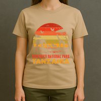 Serengeti National Park Tanzania Safari Animals Retro T-Shirt