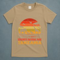 Serengeti National Park Tanzania Safari Animals Retro T-Shirt