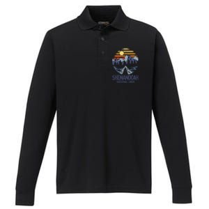 Shenandoah National Park Virginia - Blue Ridge Mountains Performance Long Sleeve Polo