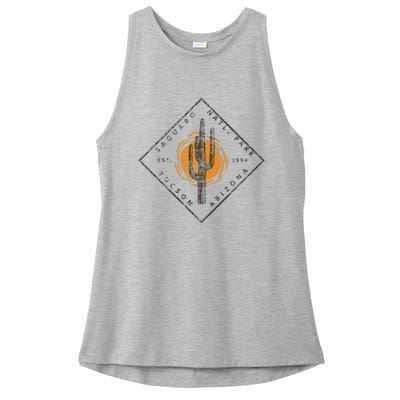 Saguaro National Park Tucson Arizona Cactus Art Vintage Ladies PosiCharge Tri-Blend Wicking Tank