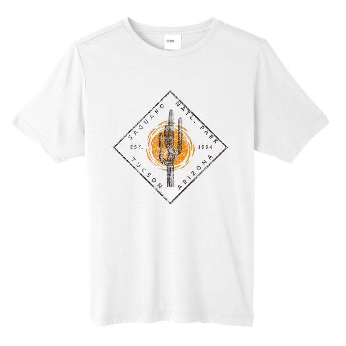 Saguaro National Park Tucson Arizona Cactus Art Vintage Tall Fusion ChromaSoft Performance T-Shirt