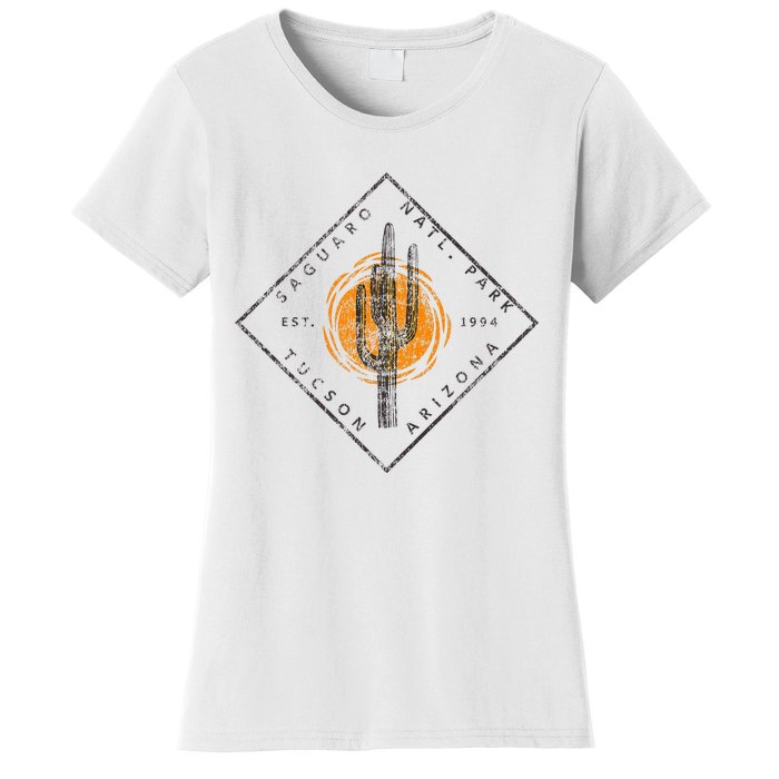 Saguaro National Park Tucson Arizona Cactus Art Vintage Women's T-Shirt