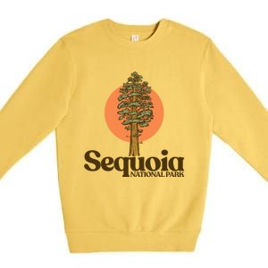 Sequoia National Park General Sher Tree Graphic Gift Premium Crewneck Sweatshirt