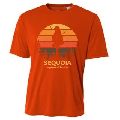 Sequoia National Park Gift Retro Vintage Souvenir Gift Cooling Performance Crew T-Shirt