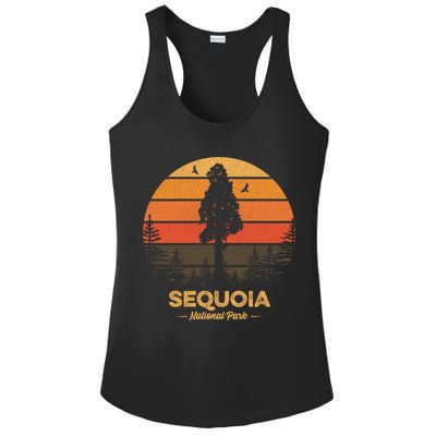 Sequoia National Park Gift Retro Vintage Souvenir Gift Ladies PosiCharge Competitor Racerback Tank