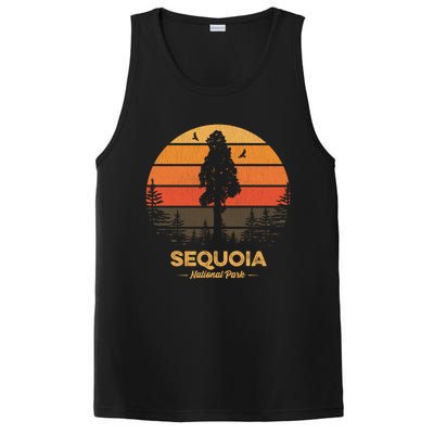 Sequoia National Park Gift Retro Vintage Souvenir Gift PosiCharge Competitor Tank