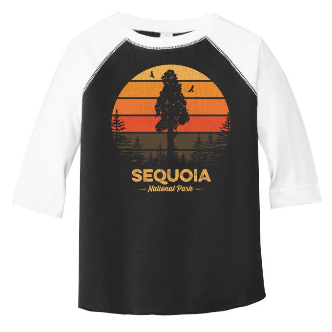 Sequoia National Park Gift Retro Vintage Souvenir Gift Toddler Fine Jersey T-Shirt
