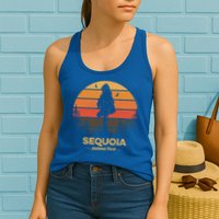 Sequoia National Park Gift Retro Vintage Souvenir Gift Womens Tank Top