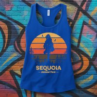 Sequoia National Park Gift Retro Vintage Souvenir Gift Womens Tank Top