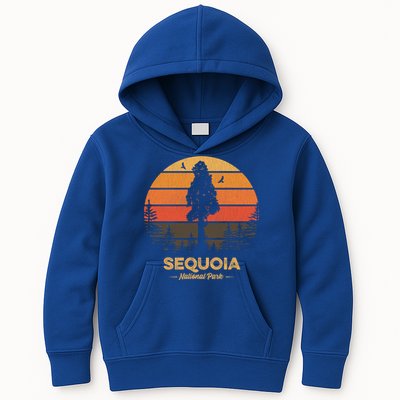 Sequoia National Park Gift Retro Vintage Souvenir Gift Kids Hoodie