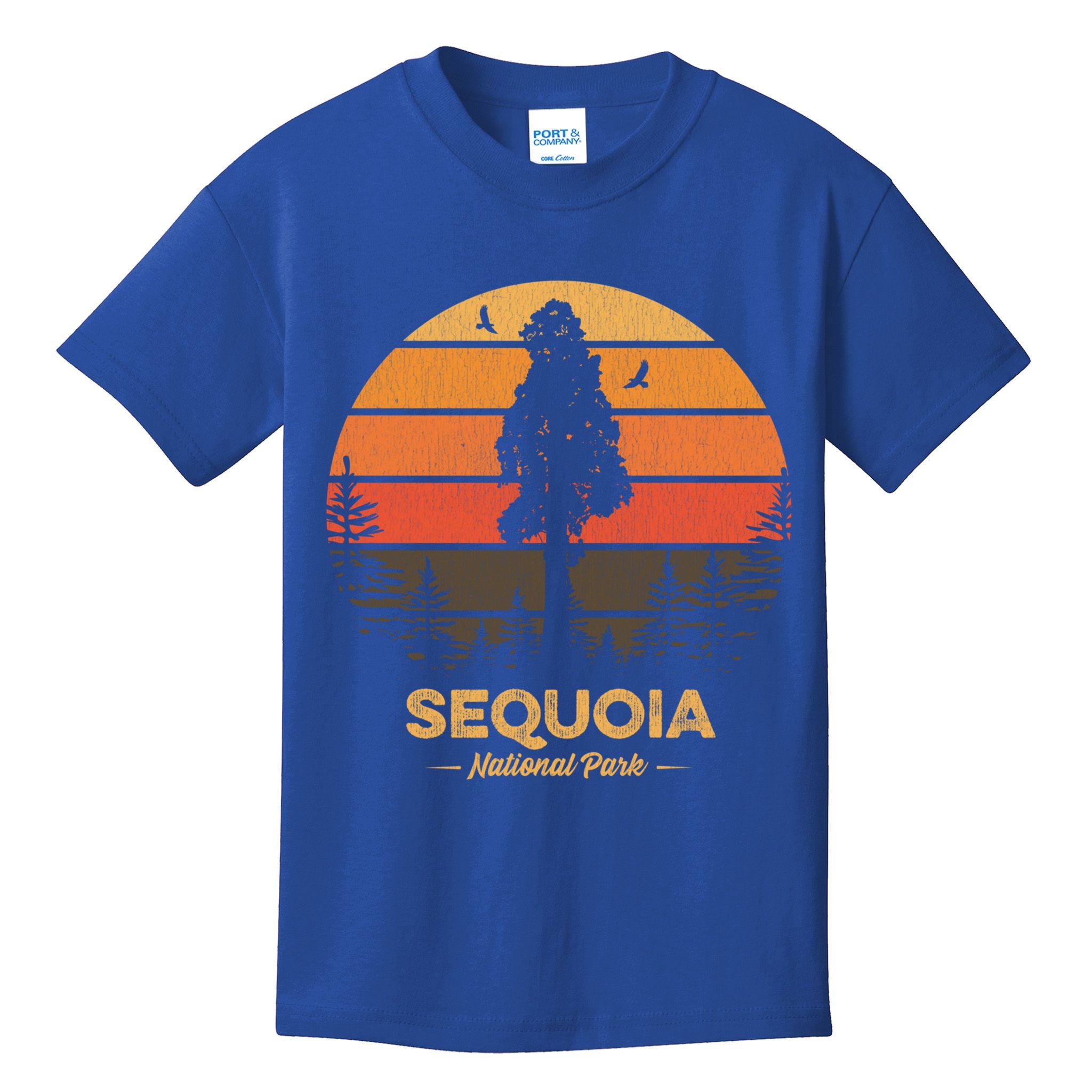 Sequoia National Park Gift Retro Vintage Souvenir Gift Kids T-Shirt