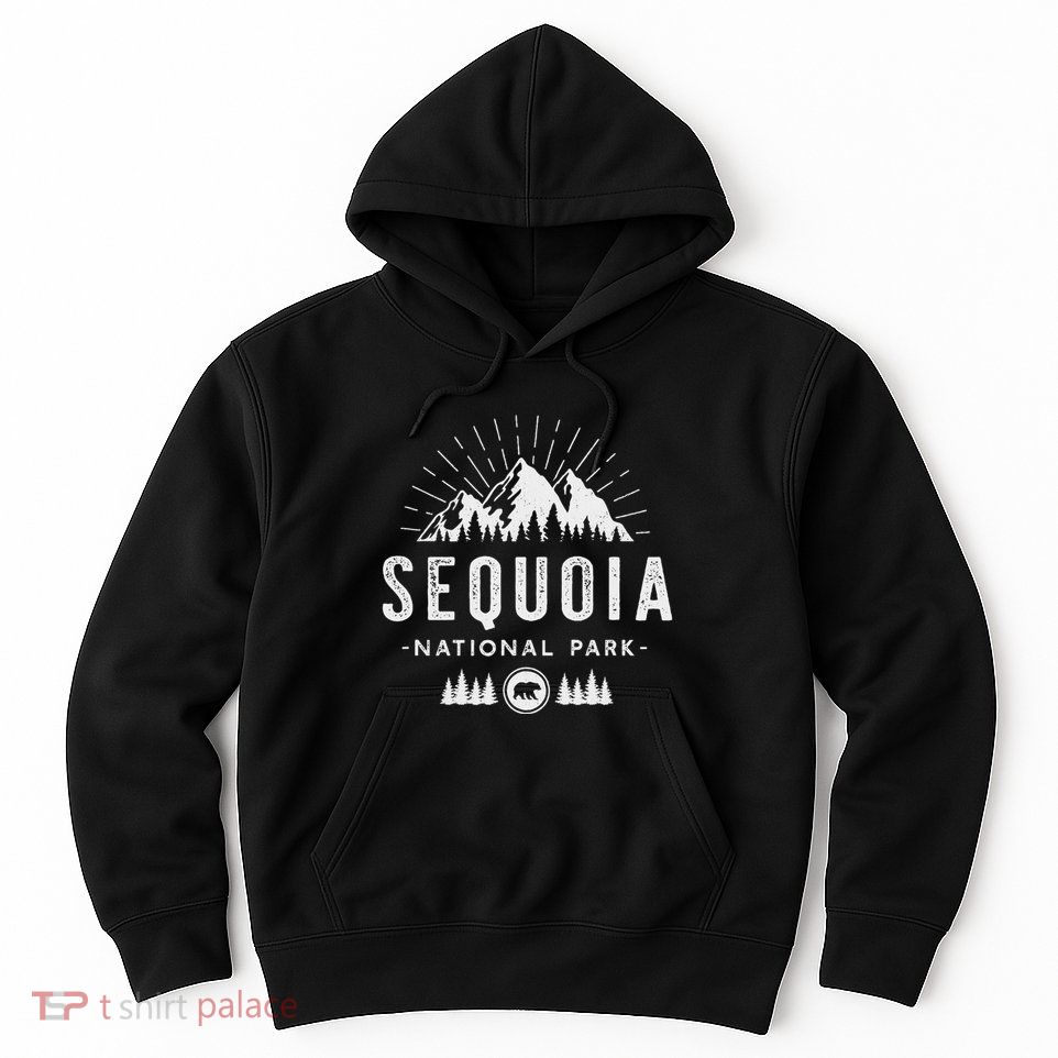 Sequoia National Park Retro Hiking Vacation Gift Hoodie