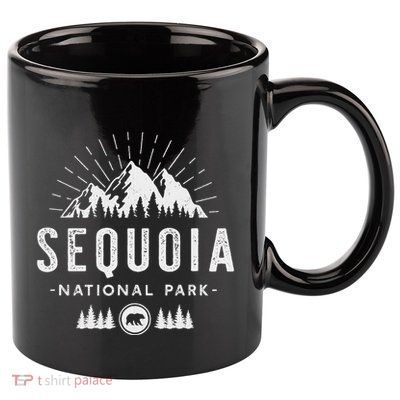 Sequoia National Park Retro Hiking Vacation Gift 11oz C Handle Ceramic Mug