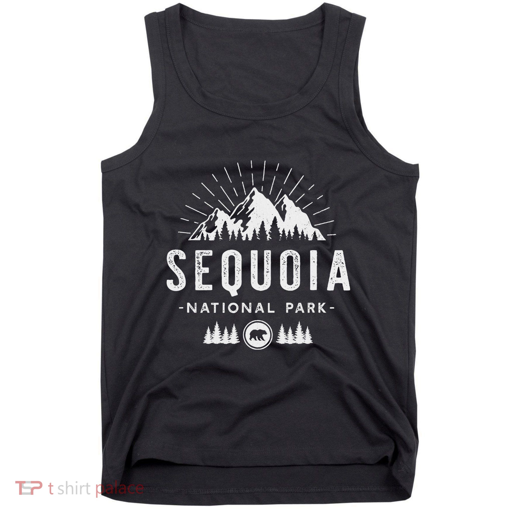 Sequoia National Park Retro Hiking Vacation Gift Tank Top