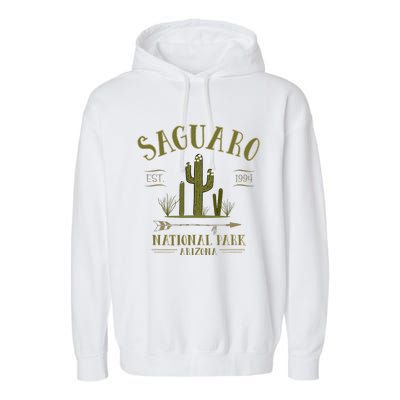 Saguaro National Park Arizona Tourist Souvenir Garment-Dyed Fleece Hoodie