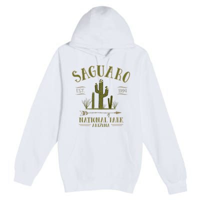 Saguaro National Park Arizona Tourist Souvenir Premium Pullover Hoodie