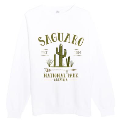 Saguaro National Park Arizona Tourist Souvenir Premium Crewneck Sweatshirt