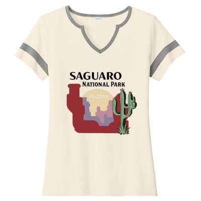 Saguaro National Park Ladies Halftime Notch Neck Tee