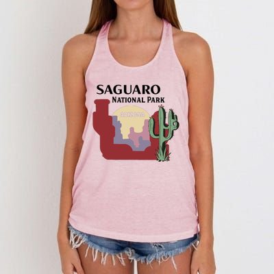 Saguaro National Park Women's Knotted Racerback Tank