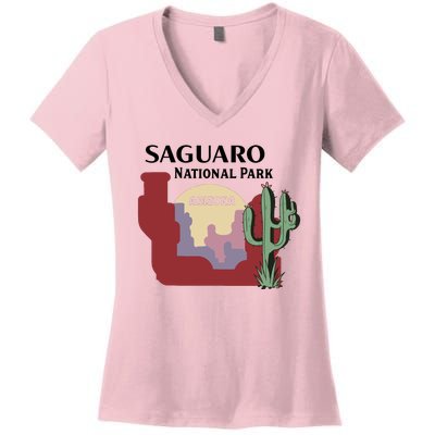 Saguaro National Park Women's V-Neck T-Shirt