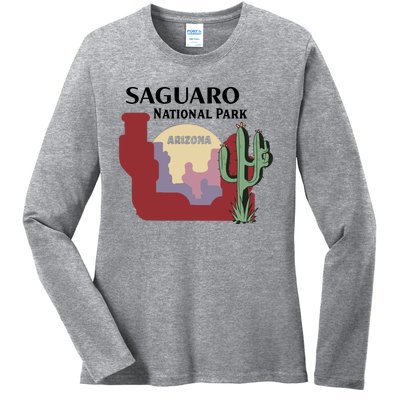 Saguaro National Park Ladies Long Sleeve Shirt