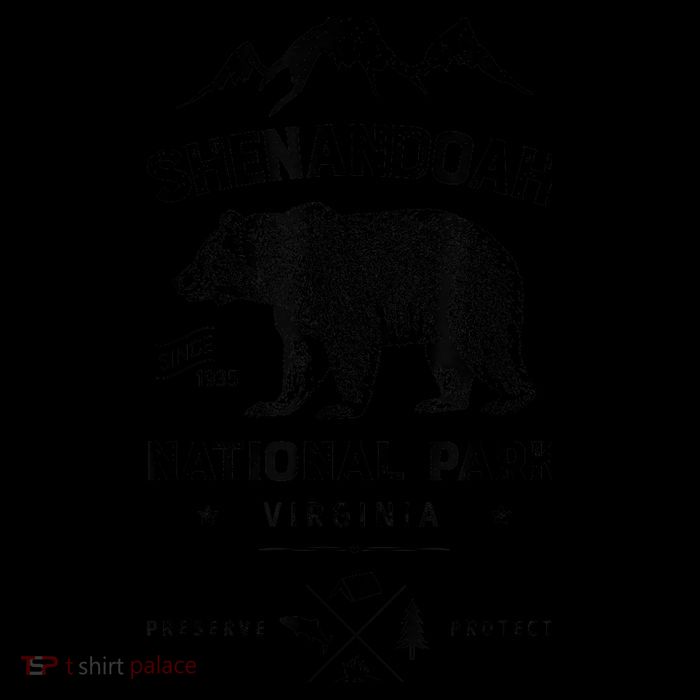 Shenandoah National Park T Bear Virginia Vintage Gifts Baby Bodysuit
