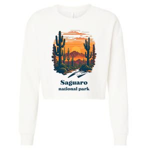 Saguaro National Park Arizona Landscape Style Cropped Pullover Crew