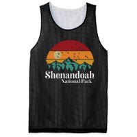 Shenandoah National Park Mountains Retro Style Vintage Gift Long Sleeve Mesh Reversible Basketball Jersey Tank