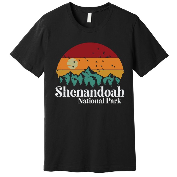 Shenandoah National Park Mountains Retro Style Vintage Gift Long Sleeve Premium T-Shirt