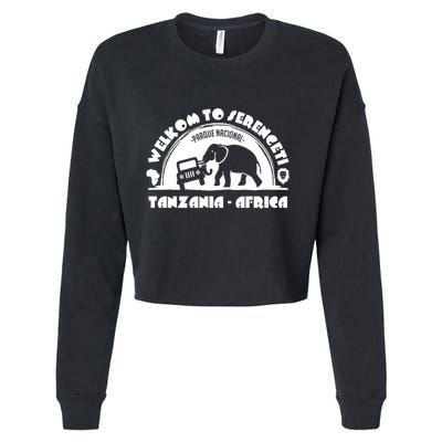 Serengeti National Park Tanzania Africa Cropped Pullover Crew