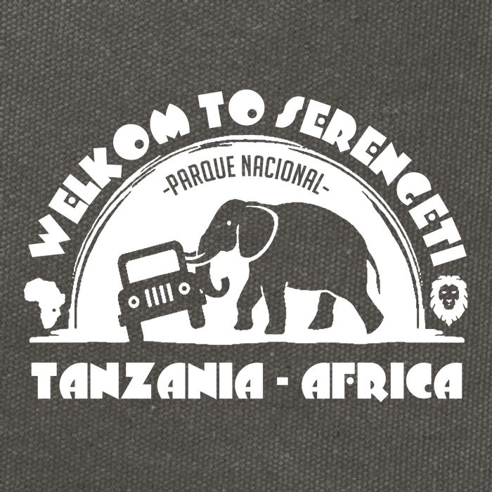 Serengeti National Park Tanzania Africa Cotton Canvas Backpack