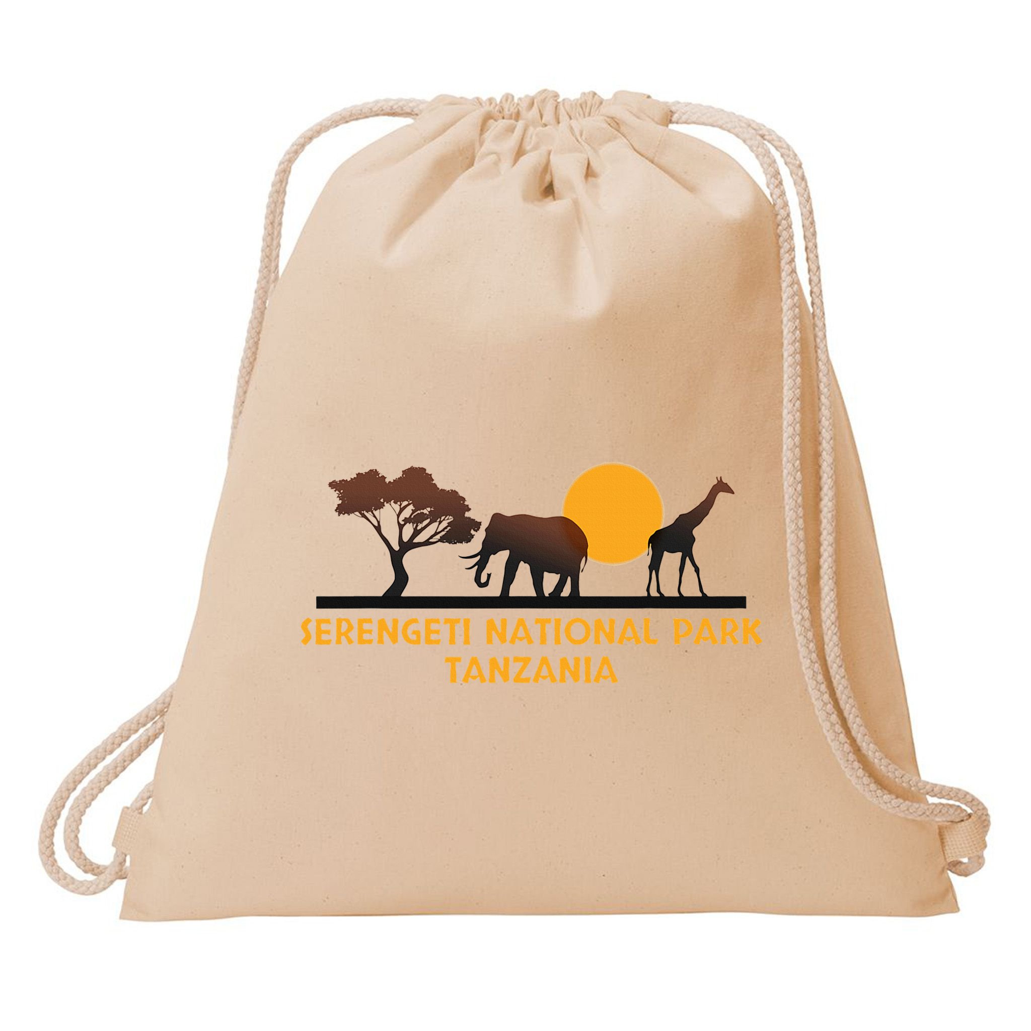 Serengeti National Park Tanzania Drawstring Bag