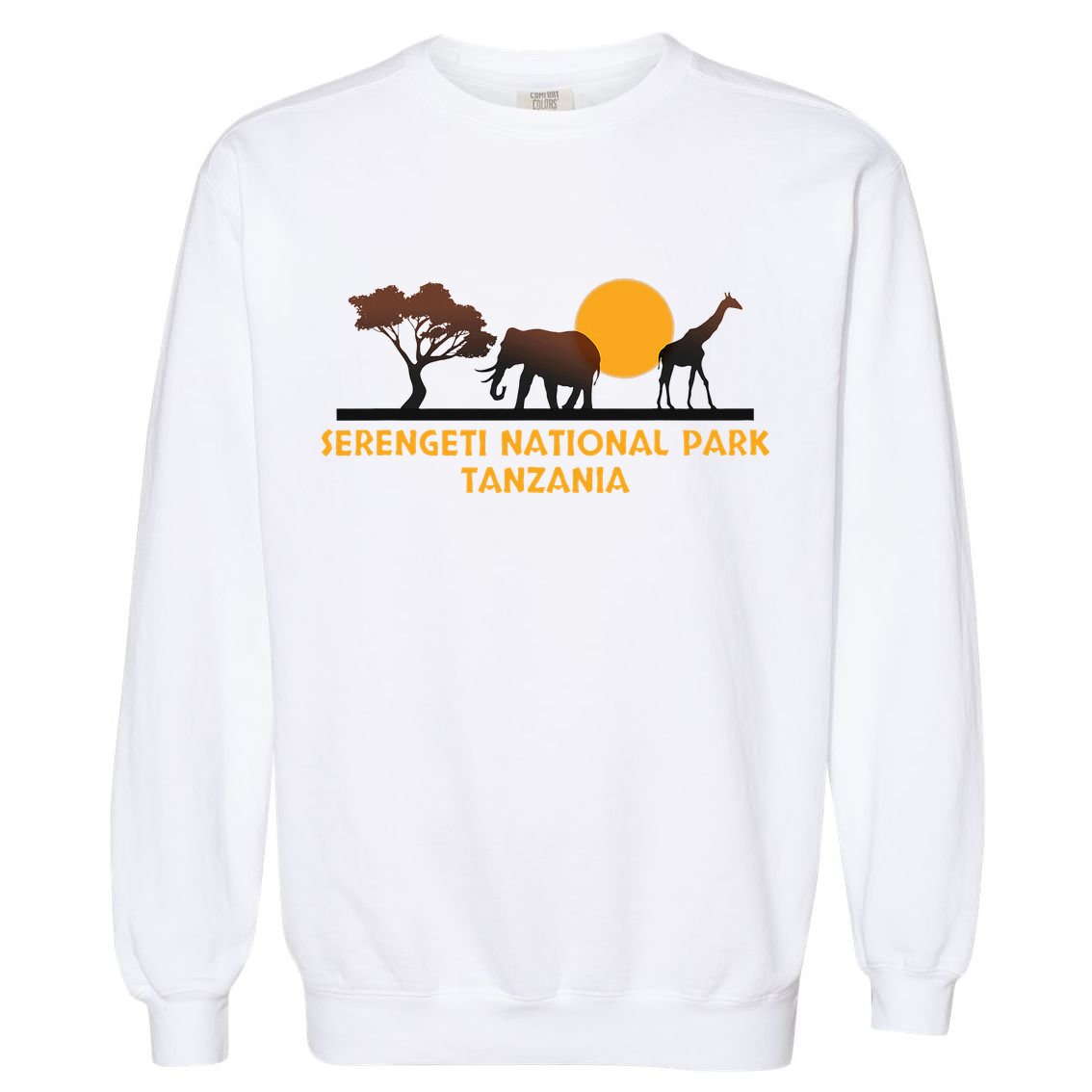 Serengeti National Park Tanzania Garment-Dyed Sweatshirt