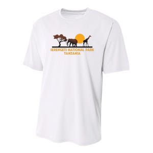 Serengeti National Park Tanzania Youth Performance Sprint T-Shirt