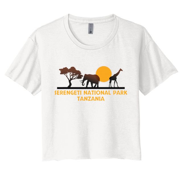 Serengeti National Park Tanzania Crop Top